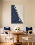 Daytona Beach canvas map art in dining nook setting