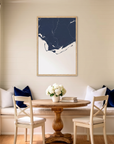 Forgotten Coast matte map art in dining nook setting