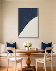 Myrtle Beach canvas map art in dining nook setting