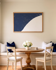 Myrtle Beach matte map art in dining nook setting