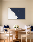 Sonoma Coast matte map art in dining nook setting