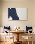 Treasure Coast canvas map art in dining nook setting