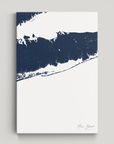 Fire Island Coastal Map — Canvas Vertical, navy, No Frame