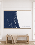 First Coast / Northeast Florida canvas map — window-scene interior