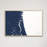 First Coast / Northeast Florida Coastal Map — Canvas Horizontal, navy, Natural Oak