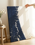 First Coast navy vertical wrapped canvas map in the ratio 2:3 hand mockup