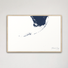 Florida Keys Coastal Map — Canvas Horizontal, navy, Natural Oak