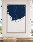 Forgotten Coast canvas map — window-scene interior