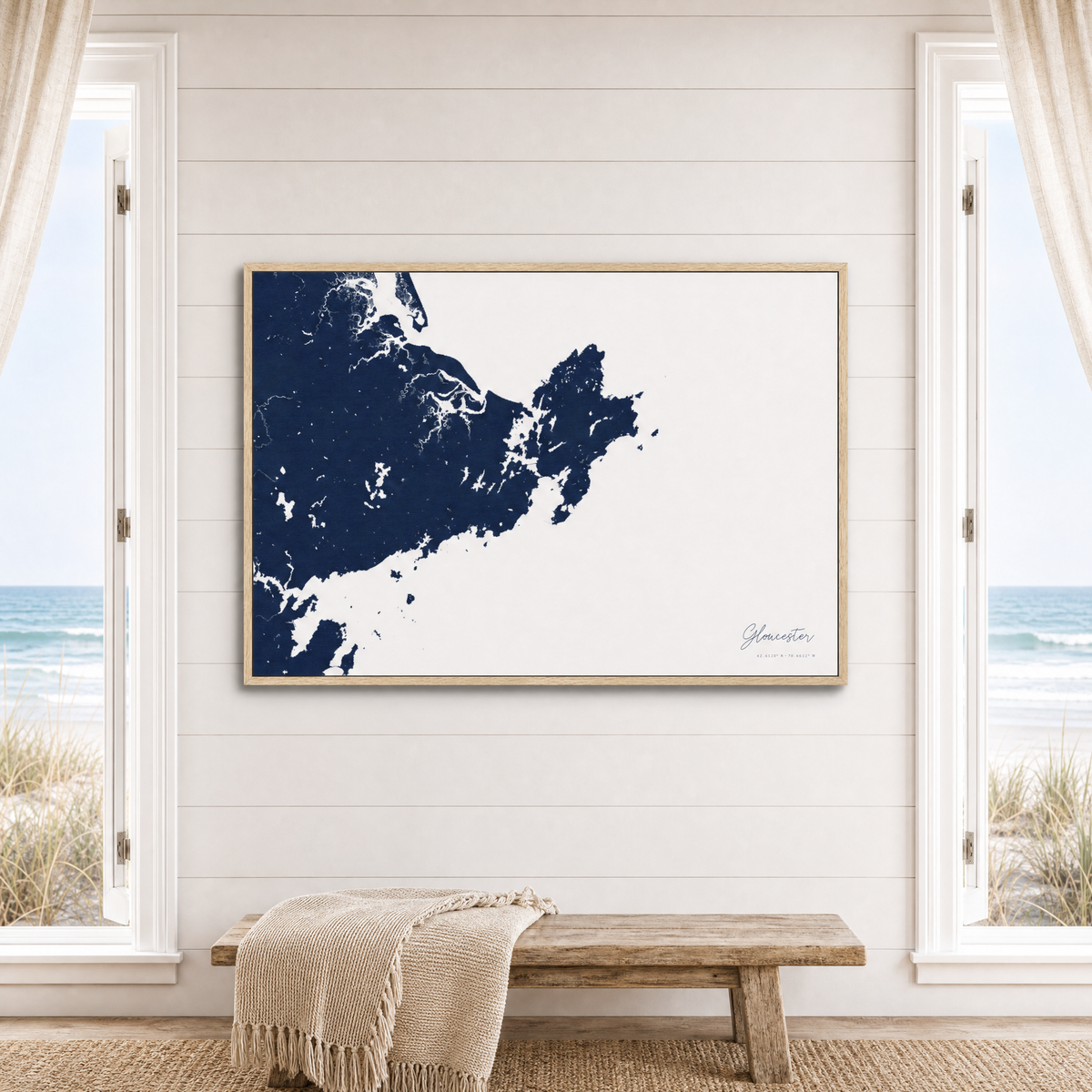 Gloucester canvas map — window-scene interior