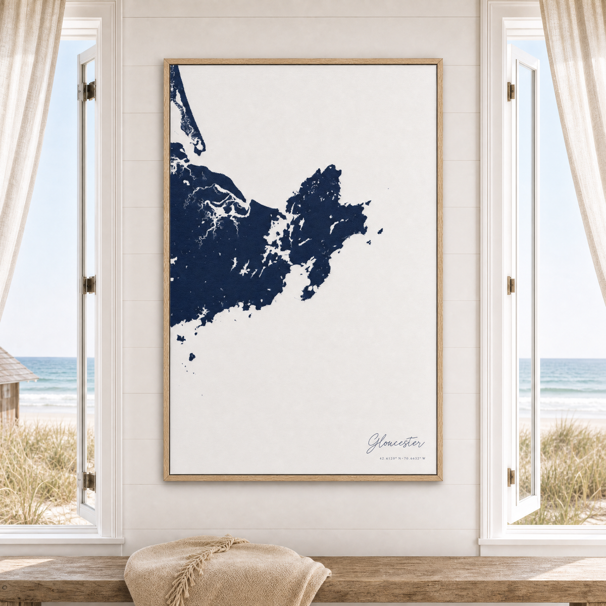 Gloucester canvas map — window-scene interior
