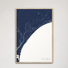 Grand Strand Coastal Map — Canvas Vertical, navy, Natural Oak