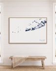 Key West canvas map — window-scene interior