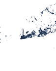 Key West Coastal Map — Fine Art Print Horizontal, navy, No Frame, 10x8