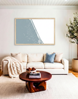 Daytona Beach matte map art in livingroom setting