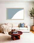 Myrtle Beach matte map art in livingroom setting