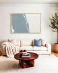 St. Augustine canvas map art in livingroom setting