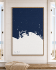 Long Beach canvas map — window-scene interior