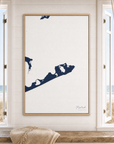 Montauk canvas map — window-scene interior