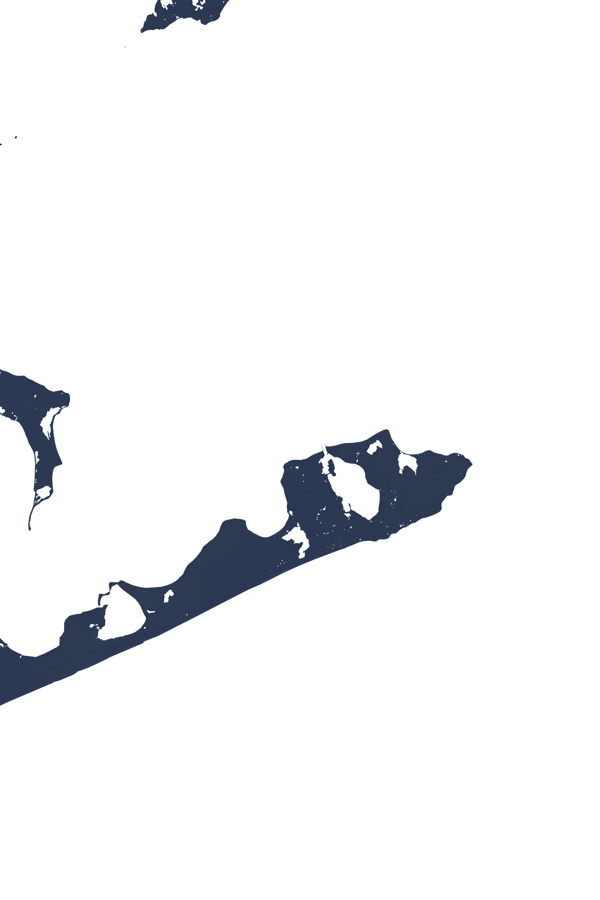 Montauk Coastal Map — Fine Art Print Vertical, navy, No Frame, 8x10
