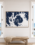 Mount Desert canvas map — window-scene interior