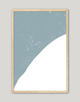 Myrtle Beach Coastal Map — Fine Art Print Vertical, soft-blue, Oak, 8x10