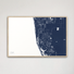 Naples Coastal Map — Canvas Horizontal, navy, Natural Oak