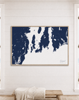 Newport canvas map — window-scene interior