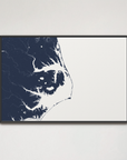 Outer Banks Canvas Map - Horizontal