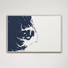 Outer Banks canvas map horizontal product mockup