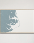 Outer Banks Canvas Map - Horizontal