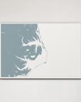 Outer Banks Canvas Map - Horizontal