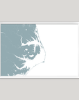 Outer Banks Fine Art Map - Horizontal