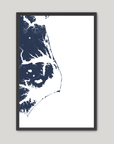 Outer Banks Fine Art Map - Vertical