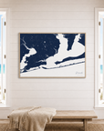 Pensacola canvas map — window-scene interior