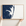 Ocean City horizontal canvas map in Navy, hands holding an oak-framed canvas