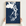 Puget Sound vertical canvas map in Navy, hands holding an oak-framed canvas