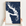Salish Sea vertical canvas map in Navy, hands holding an oak-framed canvas