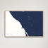 Sonoma Coast Coastal Map — Canvas Horizontal, navy, Natural Oak