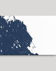 South Shore Massachusetts Coastal Map — Canvas Horizontal, navy, No Frame, 24x16