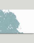 South Shore Massachusetts Coastal Map — Canvas Horizontal, soft-blue, No Frame, 24x16