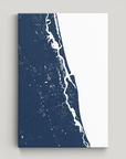 St. Augustine Coastal Map — Canvas Vertical, navy, No Frame, 16x24