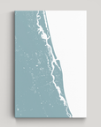 St. Augustine Coastal Map — Canvas Vertical, soft-blue, No Frame, 16x24