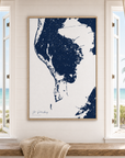 St. Petersburg canvas map — window-scene interior