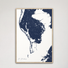 St. Petersburg Coastal Map — Canvas Vertical, navy, Natural Oak