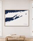The Hamptons canvas map — window-scene interior